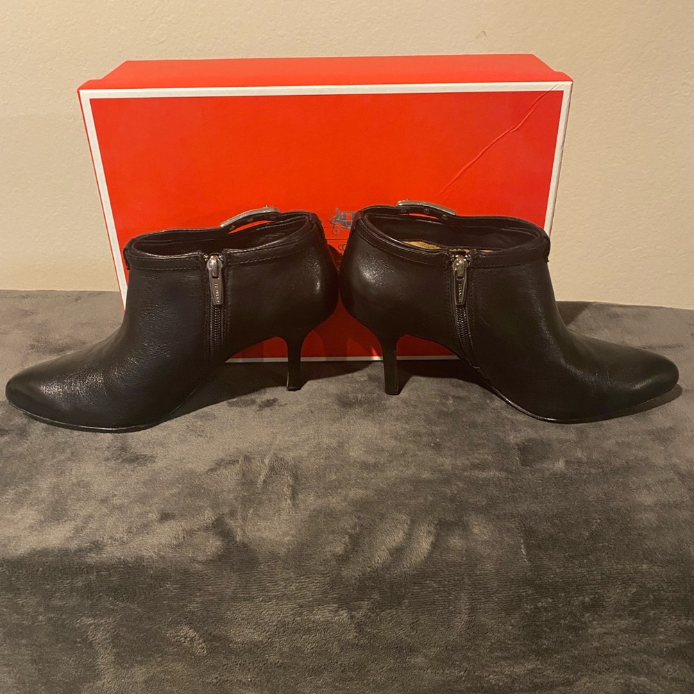 Coach Yelena boots Black leather booties - Picture 2 of 10